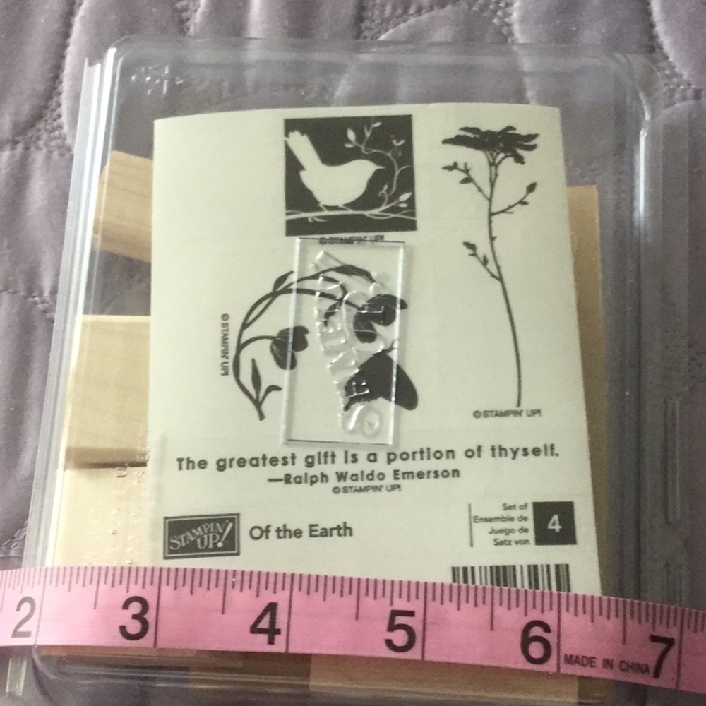 Stampin’ Up Of the Earth rubber stamp set